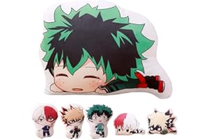 Zhongkaihua Anime My Hero Academia Boku No Hero Academia Felpa Peluche Cojín Juguete, Impresión 3D Plushie Regalo Katsuki/Deku/Todoroki Shoto Peluche Muñeca Personaje Peluche Decorativo