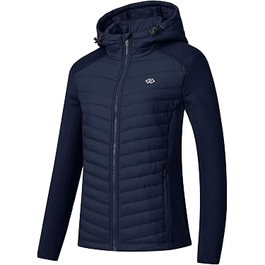 Veste Chauffante Femme Batterie 12000mAh - 6 Zones Chauffantes, 3 Niveaux, Imperméable Pour Ski Et Chasse