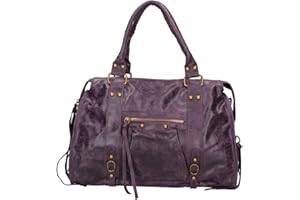 Gave Lux damska torba na ramię z prawdziwej zamszowej skóry Produkt wykonany ręcznie. GLX220609023FBG. Wyprodukowano we Włoszech. Lekka skóra 41 x 28 x 13 cm.