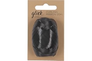 Glick Black Curling Ribbon, Suitable for use in Wrapping Gifts and Arts and Crafts Black Curling Ribbon, Perfect for Halloween! KOP12