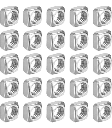 20x M5 5mm Stainless Steel A2 Square Nuts – DIN557 – For Metric Screws And Bolts