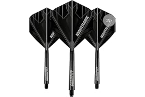 ‎CHAMPIFY Champify® 15 x Fusion Dart Schäfte und 15 x Flights | Kunststoff & Aluminium Shafts und Flights als Dart Zubehör für Steeldarts und Softdarts | Für Dartpfeile mit 2BA Gewinde