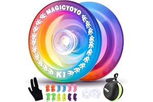 MAGICYOYO Kinder JoJo K1-Plus, Responsive Yoyo für Kinder, Professionelles Stunt Jo Jo für Anfänger, Profi Trick Yoyo mit Aufbewahrungstasche, 12 JoJo Saiten und Yo-Yo Handschuh