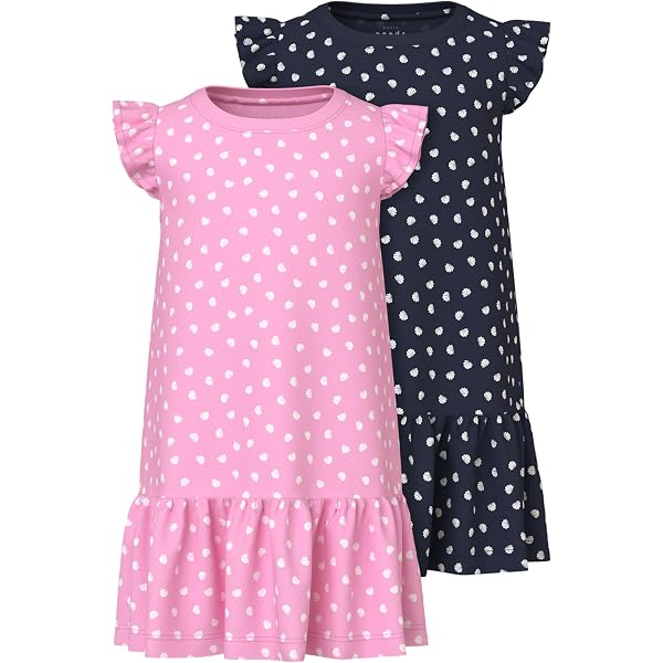 NAME IT Mädchen Sommerkleid Nmfharana – Tüll-Kleidchen In Pink, Perfekt Für Warme Tage