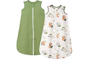SIMYJOY Gigoteuse 0-24 Mois Été 0.5 Tog Sac de Couchage Enfant 100% Coton Gigoteuse Été