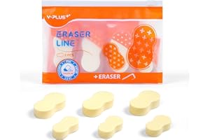 Gomme YPLUS – Gomme Crayon de Haute Qualité, Précise et Durable, Parfaite pour École, Bureau, Artistes - Lot de 6 Gommes Kawaii Cute au Design Unique