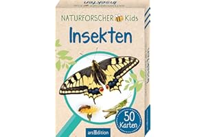 Naturforscher-Kids – Insekten: 50 Karten | Heimische Arten erkennen und bestimmen