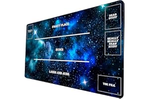 DYETEE Brettspiel TCG Spielmatte – Sternenhimmel MTG Spielmatte – auch ideal als Mauspad 367 mit Zonen