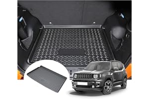 GAFAT 2015-2023 2024 J eep Renegade BU/ 4x4/ 4xe/ Hybrid Tappetino per Bagagliaio, Renegade 2024 Tappetini Gomma Originale Scanner 3D TPE, Accessori Renegade