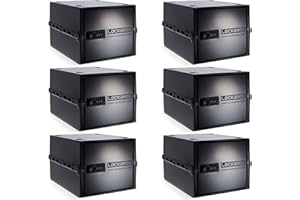 Lockabox One™ Business Bundle | 6 pack | Lockable storage box for healthcare, offices, clinics and schools (Jet)