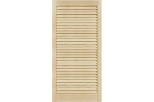 DecoMeister Mobili Porta Lamella Porte Pino Mobili Anteriore Pino Non Trattato Armadio Porta Armadio Aperto Lamelle 494x993 mm Singolo legno massiccio a venatura naturale