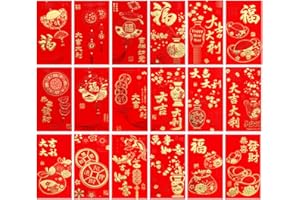 Ciieeo 36pcs Chinese Style Red Envelopes Chinese Red Envelopes New Year for New Year, Spring Festival