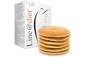 PANCAKE PROTEICI Line@diet | 7 NATURE | comode monoporzioni | OLTRE il 60% di PROTEINE | preparato proteico per pancake e crêpes (Nature, 7 Pancake)