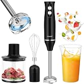 Dreamhigh 4 in 1 Hand Blender, 500 W Electric Arm Blender with 2 Speed, Varinha Magicas Cozinha with Whisk, Chopper 500 ml an