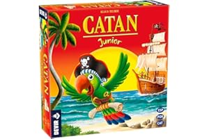 Devir - Catan Junior, Juego de Mesa en Español Catalan y Portugués, Juego de Mesa infantil, Juego de 6 años, Juego en Familia, Divertido (BGCATJU)