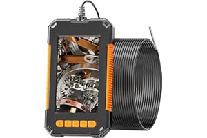 DDENDOCAM Industrial Endoscope Inspection Camera 4.3'' Screen 1080P HD Digital Borescope Camera 3.9mm Waterproof Snake Camera with LED Lights, 2600mAh Battery, 32G TF Card