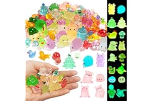 OrgMemory 120 Pièces Mini Figurine, 12 Styles, Lumineux en RéSine, Mini Canard, pour Figurines Miniatures, Aquarium, Jardin, Décoration de Maison de Poupée, Bricolage