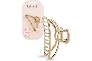 ‎KITSCH Kitsch Metall-Haarspangen für Damen – langlebige und elegante Metallklammern, perfekt für den täglichen Gebrauch und besondere Anlässe | Ideale Geschenke für Damen – Gold, 1 Stück