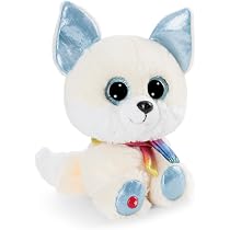 NICI GLUBSCHIS Peluche Conejo Hoppibow De 15 Cm – Orejas Caídas, Colores Arcoíris Y Ojos Verdes, Peluche Suave Y Tierno, Regalo Para Pascua, Cumpleaños Y Todo El Año