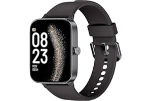 KIUVKAS Smartwatch Uomo Donna, 1.95" Full Touch Screen Smartwatch con Effettua/Risposta Chiamate, Fitness Tracker con Pressione Sanguigna e Monitor Sonno, 140+ Sport Step Counter per Android iOS