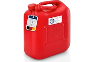 Hünersdorff Tanica Carburante Standard da 20 Litri, HDPE Colore Rosso, con omologazione Un, Accessori Rossi