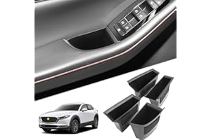 ‎SKTU SKTU 4 Stück Aufbewahrungsbox Autotür Kompatibel mit Mazda 3 BP CX30 CX-30 2019-2023 2024 Abdeckungen Innenraum Storage Box CX30 Zubehör (Front & Rear)