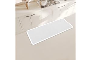 YedZen Runner Rug for Kitchen Floor, 60x150cm Off-White Non-slip Washable Kitchens Mat, Oil Resistant Stain-Resistant Kitchens Floor Mat for Kitchen, Hallway, Laundry, Standing Desk