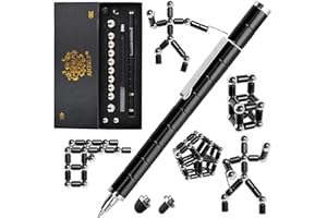 Aionly Fidget Magnetic Pen, Decompression Ballpoint Magnet Pen Birthday Gifts for Men Teen, Christmas Stocking Filler Gift For Teenage Boys Girls, Unique Cool Stuff Gadgets (Black)