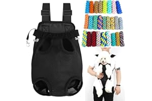 FALAQUER Mochila Perro Pequeño, Mochila para Perros y Gatos, Transportin Perro, Mochila Transporte para Perros, Geeignet für Hund und Katze Haustiere nter 13KG, Negro