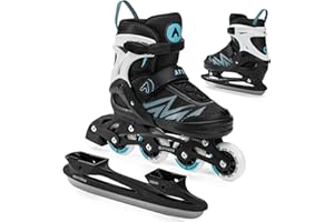 ATTABO Rolki dziecięce Kylo 2w1 Różowe Wszechstronne Regulowane Rolki dla Dzieci 38-41 Wysoka Jakość i Komfort Z Twardością Kółek 82A i Łożyskami ABEC-7 Doskonałe Dopasowanie