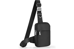 VADOO Sac à Bandoulière Sac de Poitrine Hommes Femmes avec Blocage RFID, Sling Bag Shoulder Bag, Chest Crossbody Bag, Sacs pour Hommes Petit, Travel Téléphone Bodybag