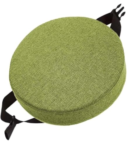 Coussin De Siège Rond Imperméable Cuir PU Hoowarm - 50x8cm Confortable Pour Chaise Jardin, Cuisine, Bureau (Color15)