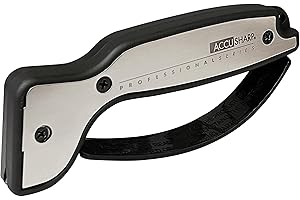 ACCUSHARP Knife Sharpener, Aluminium, Grey, 22.9 x 10.2 x 2.5 cm