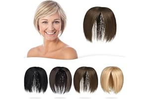 PARXITN Hair Toppers Femme Toupet à Clipser Complément Capillaire Synthétiques Postiches Droit Cheveux