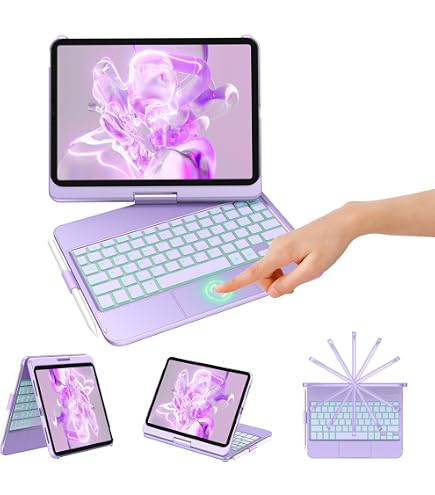 Custodia personalizzata per iPad con foto e testo, compatibile con