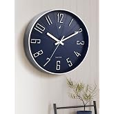 Nautica Luxury Finish Modern Wall Clock with Silent Non...