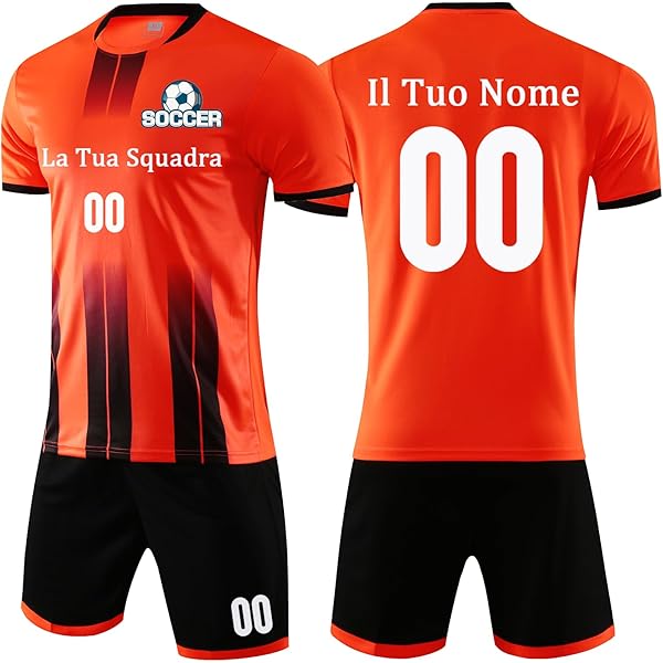 Maglie Da Calcio Personalizzate - Set Adulti E Bambini, 100% Poliestere, Lavabile A Freddo - Foto 10