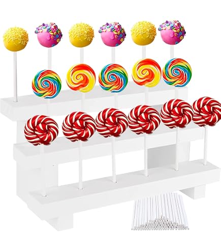 Présentoir Acrylique Cake Pops 21 Trous - Pour Fêtes Et événements | Transparent, Facile à Nettoyer