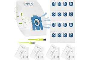 YUKOVEP Staubsaugerbeutel Kompatibel für Miele Staubsauger, 3D Effizienz GN Staubsaugerbeutel für Classic C1, Complete C2, Complete C3, S8, S5, S2 Serie, inkl 2 Abluftfilter & 2 Motorschutzfilter (6)