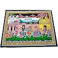 SAARTHI Rajasthani Handcrafted Decorative Traditional Multicolour Tapestry Fabric Wall Hanging Painting Frame|Wall Sculpture|Modern Wall Art|Home|Temple|Wall (30x40) (Jaipur Jal Mahal Tapestry)