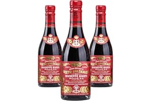 LUCGEL Tris Vinaigre Balsamique de Modena IGP 3 Médailles Or "Riccardo Giusti" 250 ml x 3