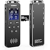 GARMAY Digital Voice Recorder 2022 Upgraded 48GB 1536KBPS 3343Hours Record Capacity 32H Battery Time Voice Activated Recorder