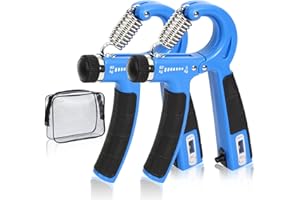 EASJOY Allenatore di forza della presa, allenatore della forza delle dita, presa di rafforzamento della mano, esercitatore della presa della mano, esercitatore della presa delle dita, potenziatore della