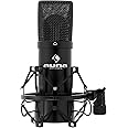 auna MIC-900B, USB Kondensator-Mikrofon, Gaming-Mikrofon, Standmikrofon für Gesangs- und Sprachaufnahmen, PC & Studio, USB Mi