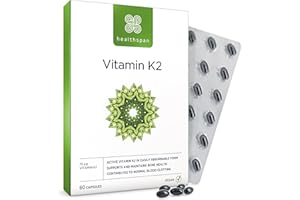 ‎HEALTHSPAN Healthspan Vitamin K2 75 µg | Knochen- und Blutgesundheit | Reinste und aktivste Form | Vegan | 60 Kapseln