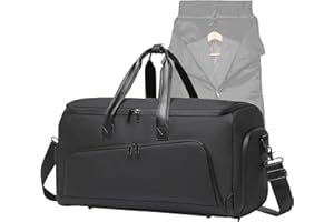 seyfocnia Umwandelbarer Kleidertasche für Reisen, Kleidersack mit fächern, 3-in-1-Reise-Kleidersack für Herren, Weekender Reisetasche