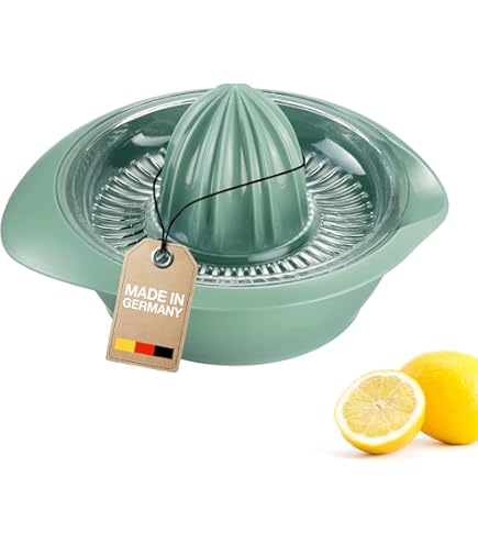 Spremiagrumi Manuale 4 In 1 Con Misurino 340 Ml - Multifunzione: Grattugia E Separatore Uova - Antiscivolo - Per Arance, Limoni, Lime - 5