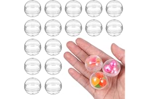 ‎HEALIFTY Healifty 100 Stück Plastikkugeln zum Befüllen von Weihnachtskugeln, transparente Acryl-Bastelkugeln, Plastik-Lottokugel zum Krallen, Kaugummiautomaten-Eier, Spielzeug für die Gaming-Party, 2,8 cm