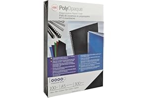 GBC PolyOpaque materiał kopertowy, 300 mikronów, A4, 100 sztuk, biały