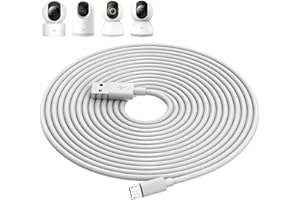 10M Micro USB Kabel für XIAOMI Kamera 2K/Pro,Micro USB Kabel für Xiaomi Mi 360° Kamera (1080p), Verlängerungskabel für Sicherheitskameras für XIAOMI Mi/YI/Cloud Kamera,für Wyze/Nest/Arlo Q/Furbo Dog C